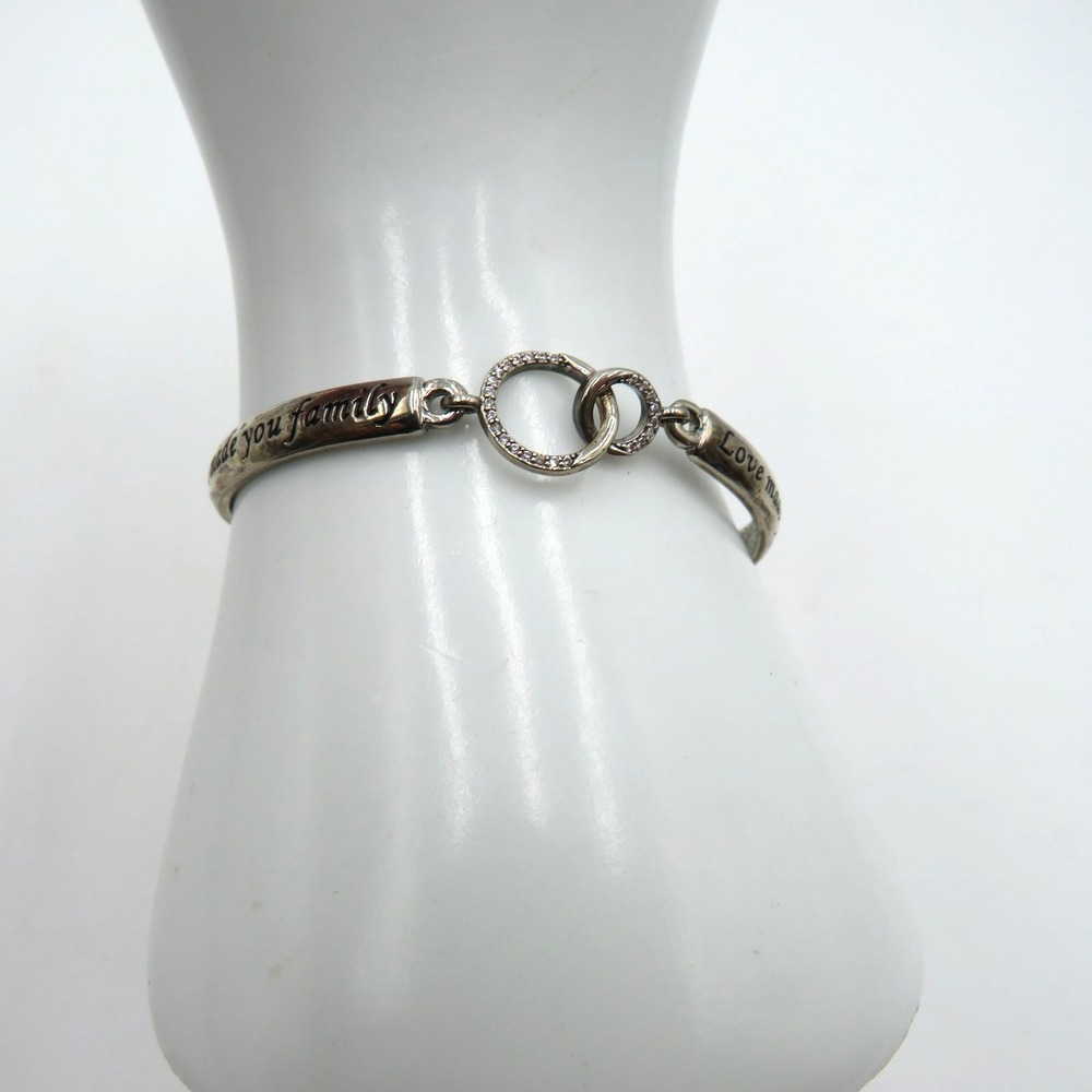 Love Made You Daughter‎ Bracelet Marriage Made You Family Silvertone Adjustable
